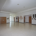  Caption: Holy Ghost Catholic Church Parish Life Center / Holy Ghost Catholic ChurchAbell Crozier Davis Architects Silver Winner / Credits: Ray Urdaz (interior photos, cross closeup, and existing school cross stone wall), all other photos, courtesy of James Peck / The Pixel House