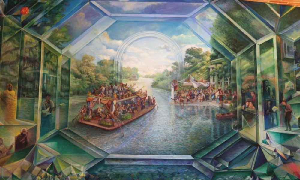 a_1417445007547c7e8fd64cf - Caption: Dafford’s “Tourmelin Dream” was painted in the Lafayette home of Guy and Becky Owens. a_1417445007547c7e8fd64cf